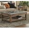 Alaterre Furniture Millwork 48" Wood and Zinc Metal Coffee Table with Shelf AWMW1271Z - alternate 5